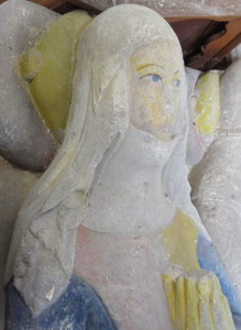 Wales St Athan - St Athan William Berkrolles 1327 and wife Phelice de Vere